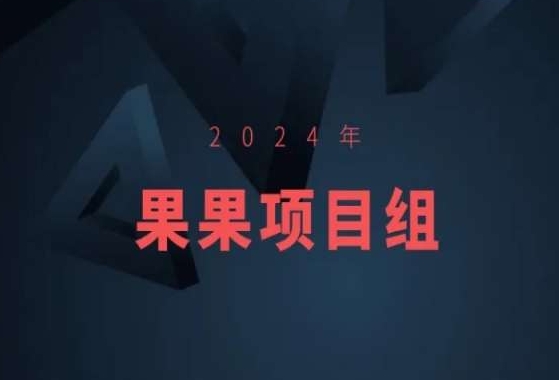 2024年果果项目组项目合集-果果最新项目-心思维创富网_网上创业教程_网络创业项目