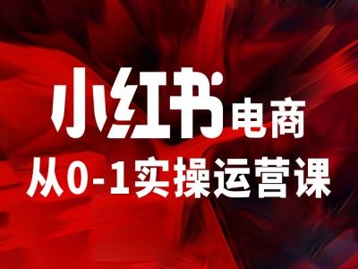 小红书电商从0-1实操运营课，让你从小白到精英-心思维创富网_网上创业教程_网络创业项目