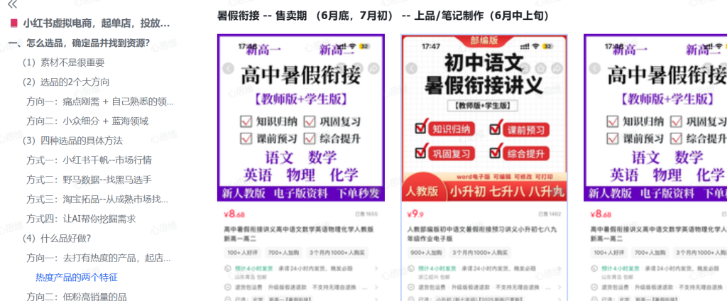 图片[1]-【2025.8.3】小红书虚拟电商从0到1：起店、投放、放大全流程拆解！-心思维创富网_网上创业教程_网络创业项目
