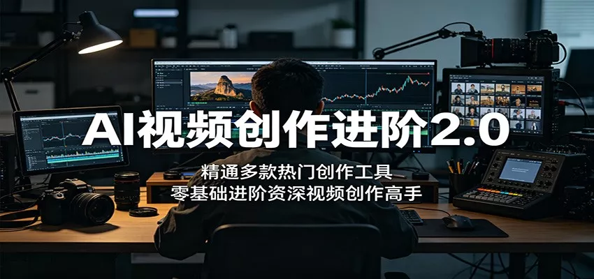 AI视频创作进阶2.0：精通多款热门创作工具，零基础进阶资深视频创作高手-心思维创富网_网上创业教程_网络创业项目