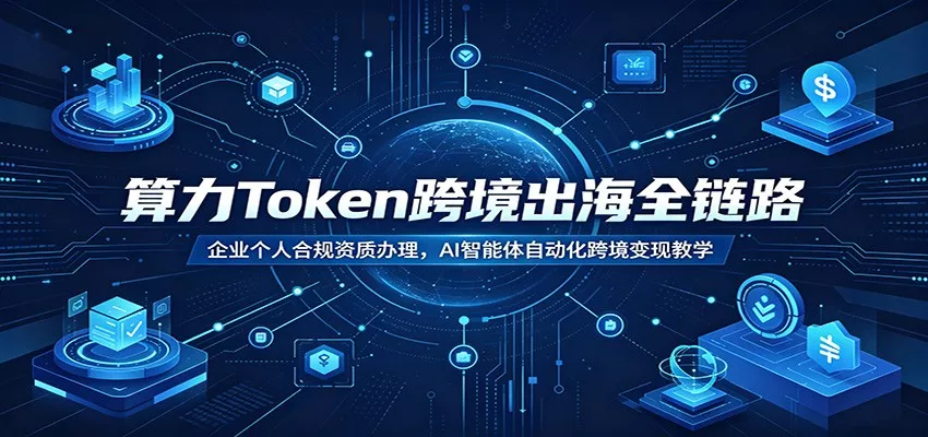 算力Token跨境出海全链路：企业个人合规资质办理，AI智能体自动化跨境变现教学-心思维创富网_网上创业教程_网络创业项目