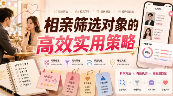付费文章：相亲筛选对象的高效实用策略-心思维创富网_网上创业教程_网络创业项目