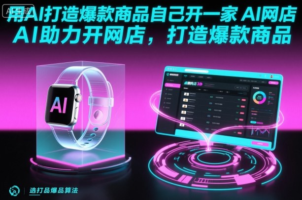 用AI打造爆款商品自己开一家AI网店，AI助力开网店，打造爆款商品-心思维创富网_网上创业教程_网络创业项目