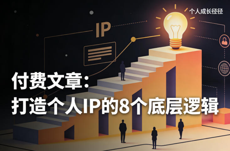 付费文章：打造个人IP的8个底层逻辑-心思维创富网_网上创业教程_网络创业项目
