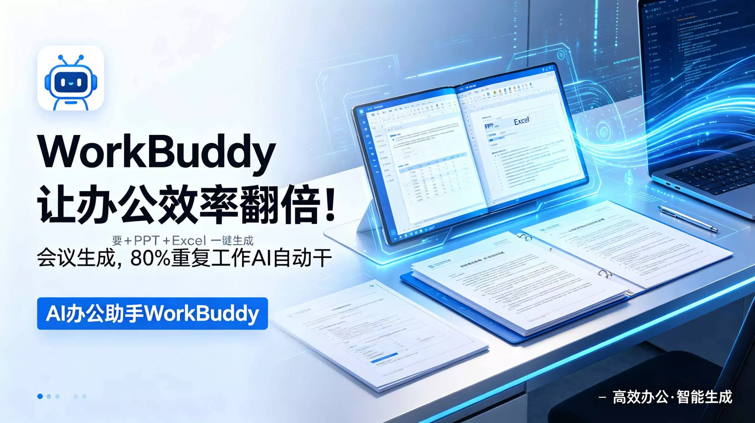 WorkBuddy让办公效率翻倍！会议纪要+PPT+Excel一键生成，80%重复工作AI自动干-心思维创富网_网上创业教程_网络创业项目