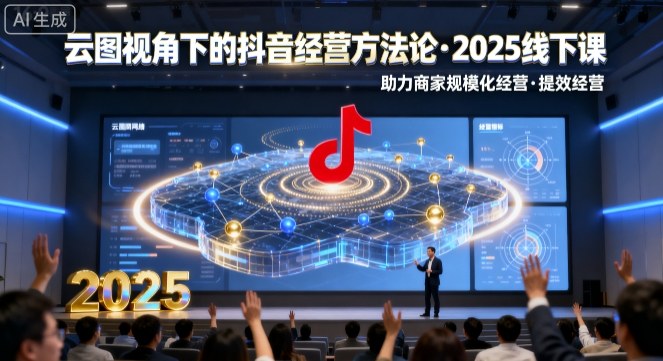 云图视角下的抖音经营方法论，2025线下课，助力商家规模化经营，提效经营(录音+字幕)-心思维创富网_网上创业教程_网络创业项目
