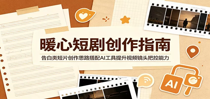 暖心短剧创作指南：告白类短片创作思路搭配AI工具提升视频镜头把控能力-心思维创富网_网上创业教程_网络创业项目