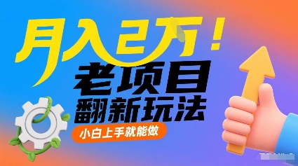 月入2W！老项目翻新玩法，小白上手就能做，非常容易上手-心思维创富网_网上创业教程_网络创业项目