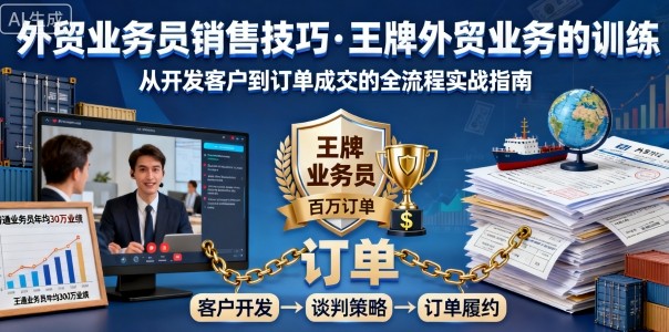 外贸业务员销售技巧，王牌外贸业务的训练-心思维创富网_网上创业教程_网络创业项目