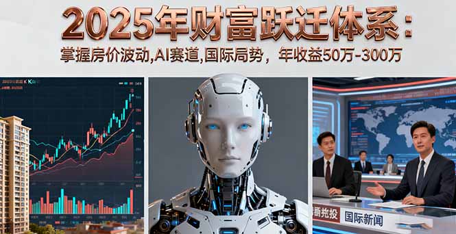 2025年财富跃迁体系：掌握房价波动,AI赛道,国际局势，年收益50万-300万-心思维创富网_网上创业教程_网络创业项目