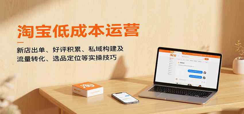 淘宝低成本运营，新店出单、好评积累、私域构建及流量转化、选品定位等实操技巧-心思维创富网_网上创业教程_网络创业项目