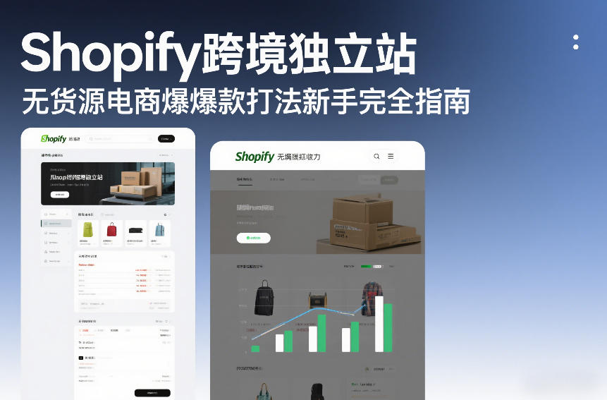 Shopify跨境独立站无货源电商爆款打法新手完全指南-心思维创富网_网上创业教程_网络创业项目