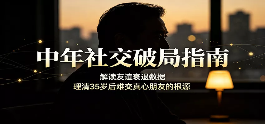 中年社交破局指南：解读友谊衰退数据，理清35岁后难交真心朋友的根源-心思维创富网_网上创业教程_网络创业项目