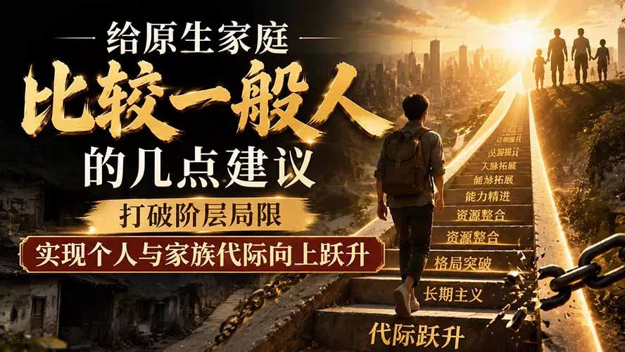 付费文章：给原生家庭比较一般人的几点建议，打破阶层局限，实现个人与家族代际向上跃升-心思维创富网_网上创业教程_网络创业项目