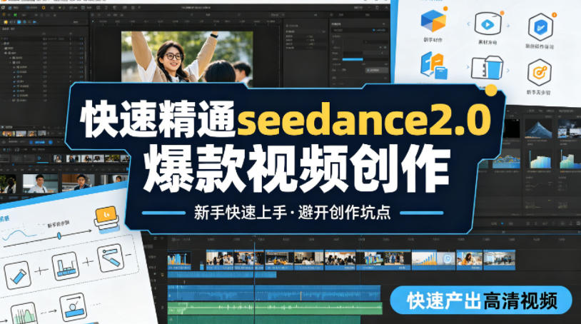 快速精通seedance2.0爆款视频创作，快速产出高清视频，避开大量创作坑点，新手也能快速上手-心思维创富网_网上创业教程_网络创业项目