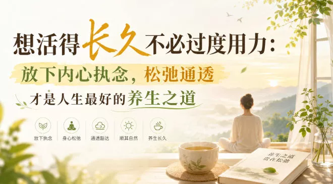 付费文章：想活得长久不必过度用力：放下内心执念，松弛通透才是人生最好的养生之道-心思维创富网_网上创业教程_网络创业项目