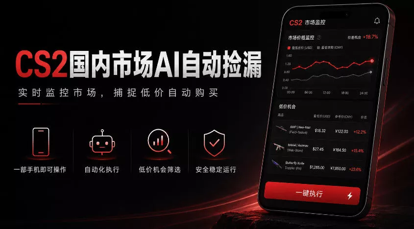 游戏市场AI自动监控，实时检测差价捡漏，简单轻松，日入300+【揭秘】-心思维创富网_网上创业教程_网络创业项目
