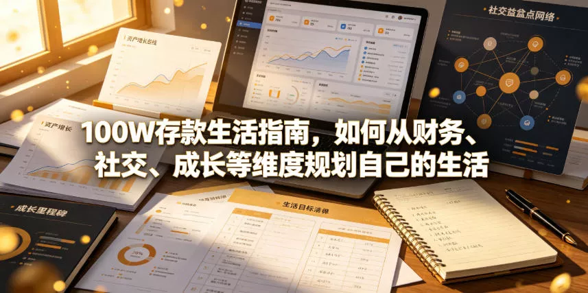 付费文章：100W存款生活指南，如何从财务、社交、成长等维度规划自己的生活-心思维创富网_网上创业教程_网络创业项目