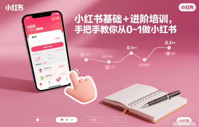 小红书基础+进阶培训，手把手教你从0-1做小红书-心思维创富网_网上创业教程_网络创业项目