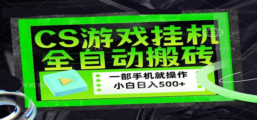 CSGO游戏挂机捡漏搬砖，超稳定的项目，带领1000+小白实现日入500+-心思维创富网_网上创业教程_网络创业项目