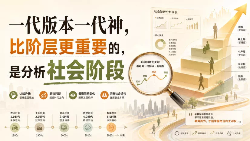 付费文章：一代版本一代神，比阶层更重要的，是分析社会阶段-心思维创富网_网上创业教程_网络创业项目