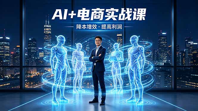 AI+电商实战课，1人+N个AI 智能体，把SOP变AI员工，实现降本增效提高利润-心思维创富网_网上创业教程_网络创业项目
