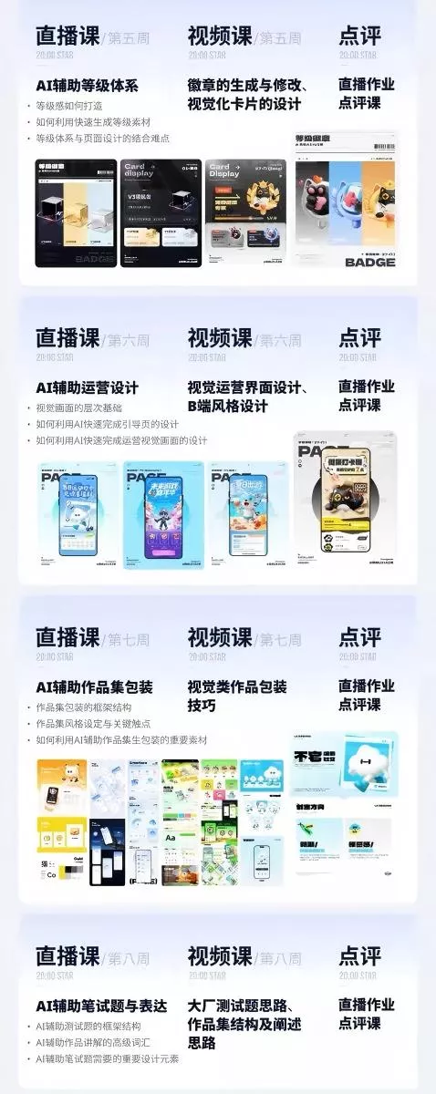 AI+UI系统实战课：十周完整教学｜图标IP运营视觉｜笔试作品集交互动效全套落地教程-心思维创富网_网上创业教程_网络创业项目