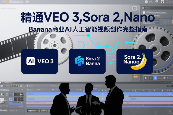 精通VEO 3，Sora 2，Nano Banana商业AI人工智能视频创作完整指南-心思维创富网_网上创业教程_网络创业项目