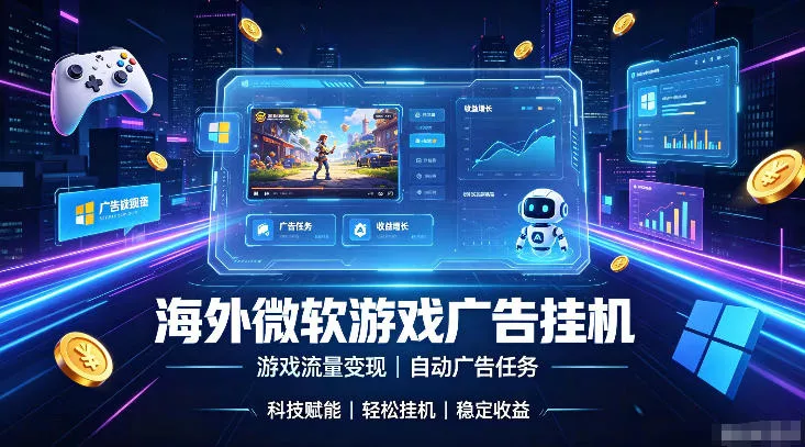 海外游戏广告自动挂G，轻资产海外副业风口，单设备稳定产出500+【揭秘】-心思维创富网_网上创业教程_网络创业项目