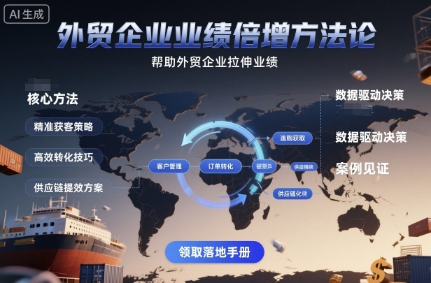 外贸企业业绩倍增方法论，帮助外贸企业拉伸业绩-心思维创富网_网上创业教程_网络创业项目