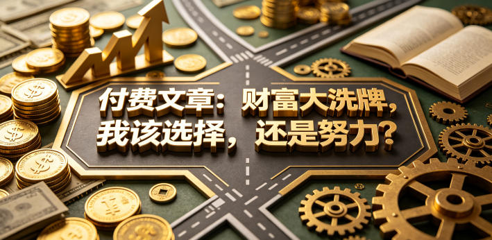 付费文章：财富大洗牌，我该选择，还是努力？-心思维创富网_网上创业教程_网络创业项目