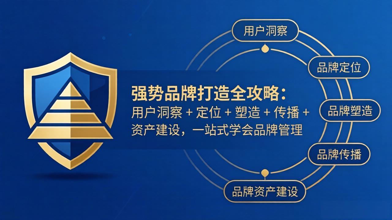 强势品牌打造全攻略：用户洞察 + 定位 + 塑造 + 传播 + 资产建设，一站式学会品牌管理-心思维创富网_网上创业教程_网络创业项目