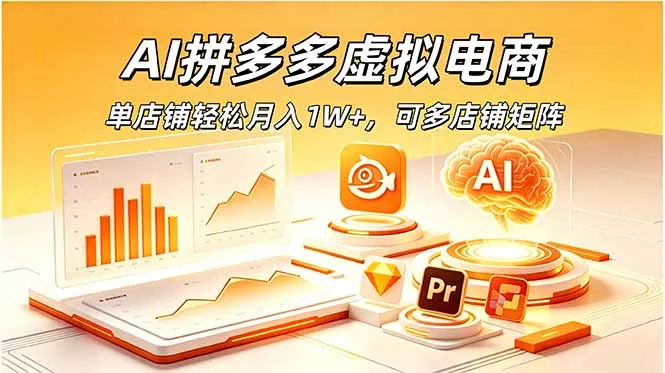 AI拼多多虚拟电商，单店铺轻松月入1W+，可多店铺矩阵-心思维创富网_网上创业教程_网络创业项目