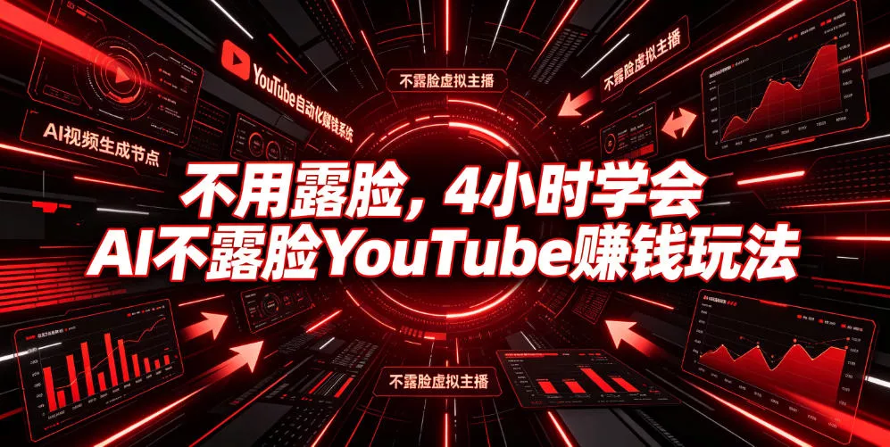 不用露脸，4小时学会AI不露脸YouTube賺钱玩法【原创双语字幕】-心思维创富网_网上创业教程_网络创业项目