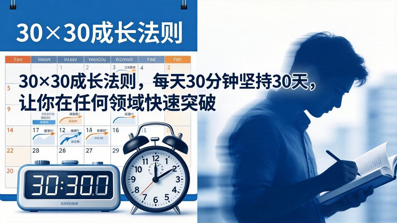 付费文章：30×30成长法则，每天30分钟坚持30天，让你在任何领域快速突破-心思维创富网_网上创业教程_网络创业项目