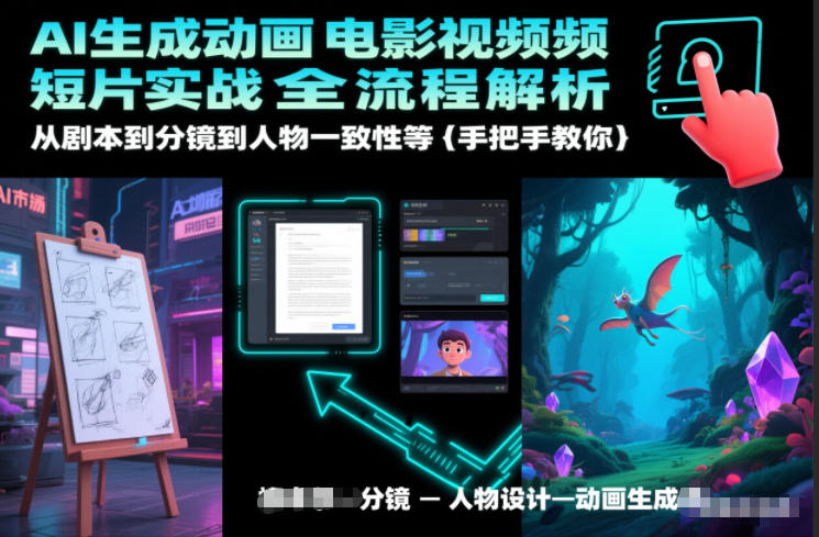 AI生成动画电影视频短片实战全流程解析，从剧本到分镜到人物一致性等手把手教你-心思维创富网_网上创业教程_网络创业项目