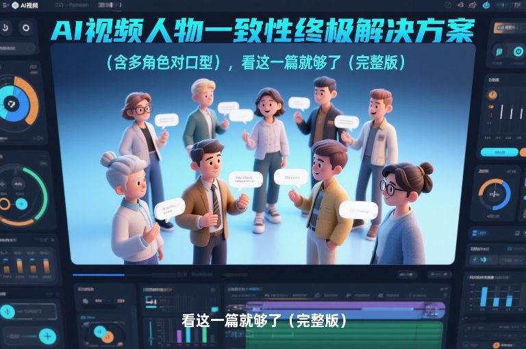 AI视频人物一致性终极解决方案(含多角色对口型)，看这一篇就够了(完整版)-心思维创富网_网上创业教程_网络创业项目