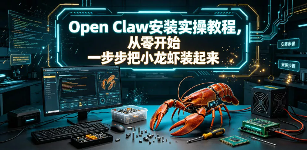 Open Claw安装实操教程，从零开始一步步一步步把小龙虾装起来-心思维创富网_网上创业教程_网络创业项目