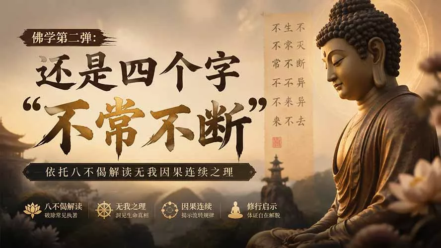 付费文章：佛学第二弹：还是四个字“不常不断”依托八不偈解读无我因果连续之理-心思维创富网_网上创业教程_网络创业项目