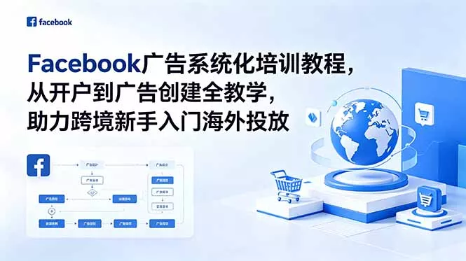 Facebook广告系统化培训教程，从开户到广告创建全教学，助力跨境新手入门海外投放-心思维创富网_网上创业教程_网络创业项目