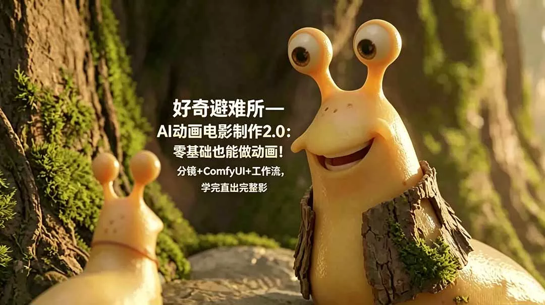 好奇避难所—AI动画电影制作2.0：零基础也能做动画！分镜+ComfyUI+工作流，学完直出完整影片