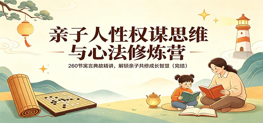 亲子人性权谋思维与心法修炼营：260节寓言典故精讲，解锁亲子共修成长智慧(完结)-心思维创富网_网上创业教程_网络创业项目
