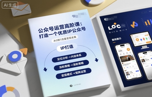 公众号运营高阶课，打造一个优质IP公众号-心思维创富网_网上创业教程_网络创业项目