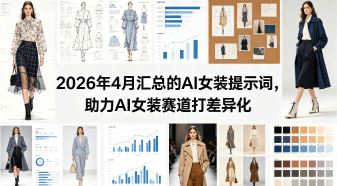 2026年4月汇总的AI女装提示词，助力AI女装赛道打差异化-心思维创富网_网上创业教程_网络创业项目