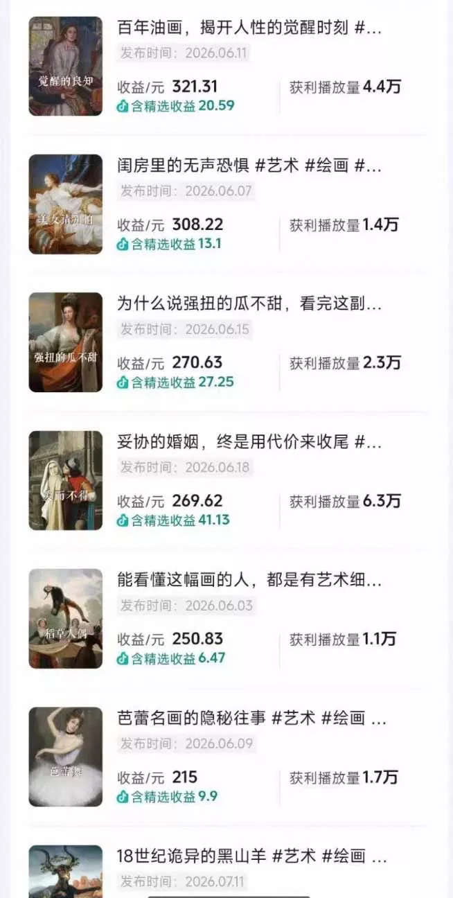 油画解说教学-398众筹来的技术：选题×对标×素材×文案×配音×剪辑×2天开精选×7天通9项权益-心思维创富网_网上创业教程_网络创业项目