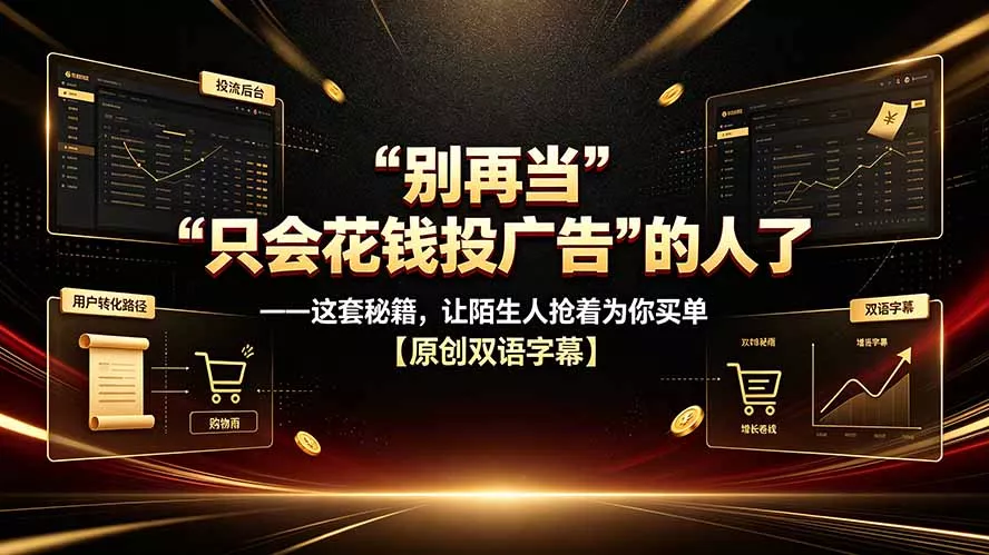 别再当“只会花钱投广告”的人了——这套秘籍，让陌生人抢着为你买单【原创双语字幕】-心思维创富网_网上创业教程_网络创业项目