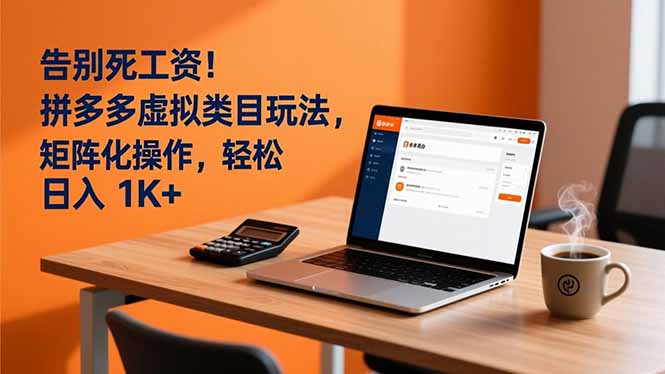 告别死工资！拼多多虚拟类目玩法，矩阵化操作，轻松日入 1K+-心思维创富网_网上创业教程_网络创业项目