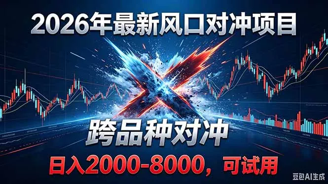 2026创业新风口！最新对冲！跨品种对冲！日收益2000-6000+-心思维创富网_网上创业教程_网络创业项目