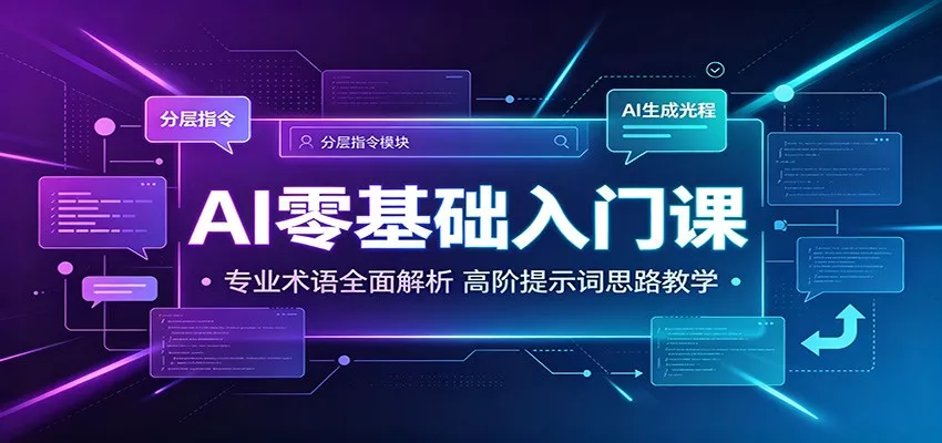 AI零基础入门课：专业术语全面解析，高阶提示词思路教学-心思维创富网_网上创业教程_网络创业项目