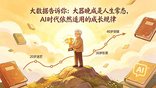 付费文章：大数据告诉你：大器晚成是人生常态，AI 时代依然适用的成长规律-心思维创富网_网上创业教程_网络创业项目